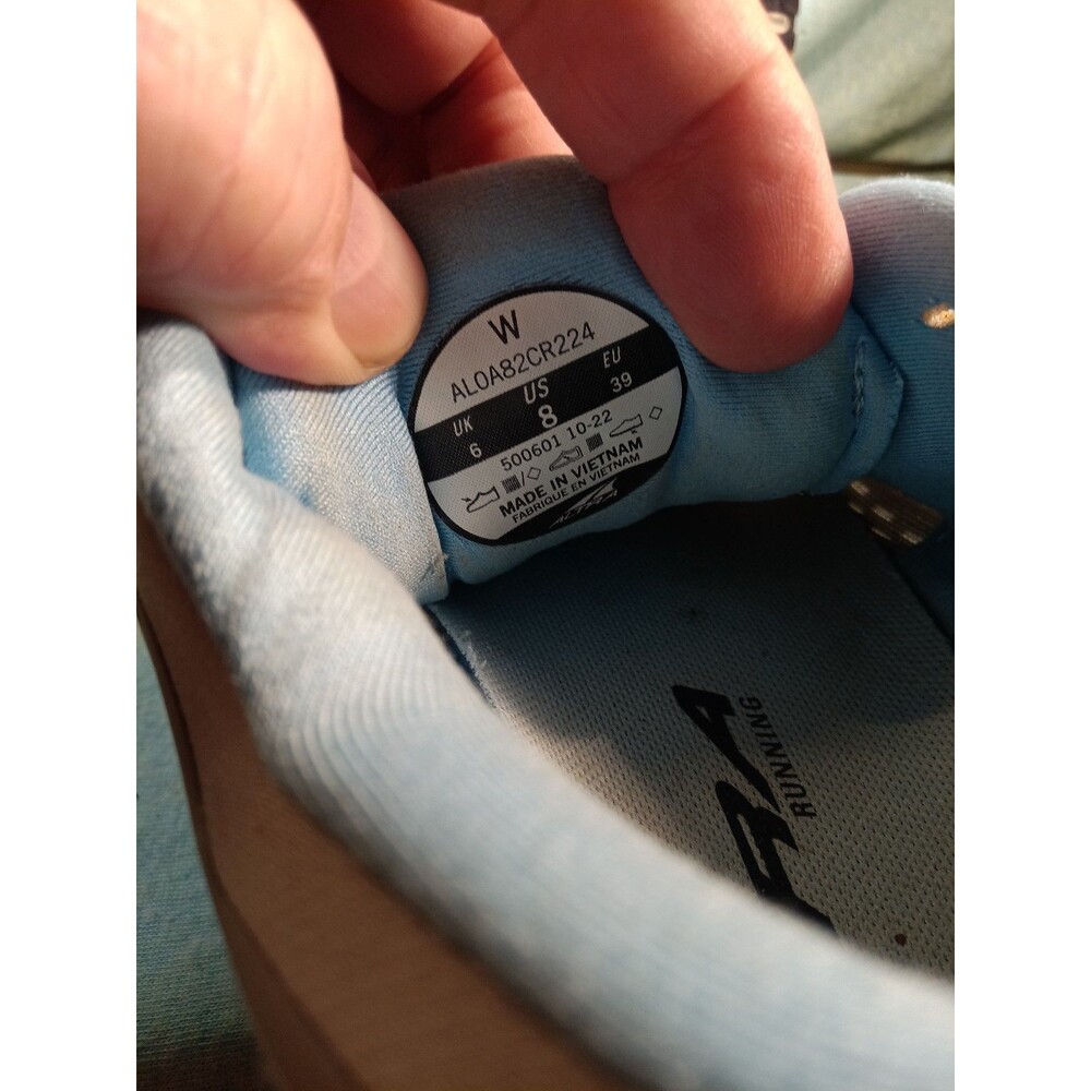 Altra Via Olympus Shoes Womens 8 Blue Athletic Running Sneakers ALOA82CR224 - Picture 6 of 6